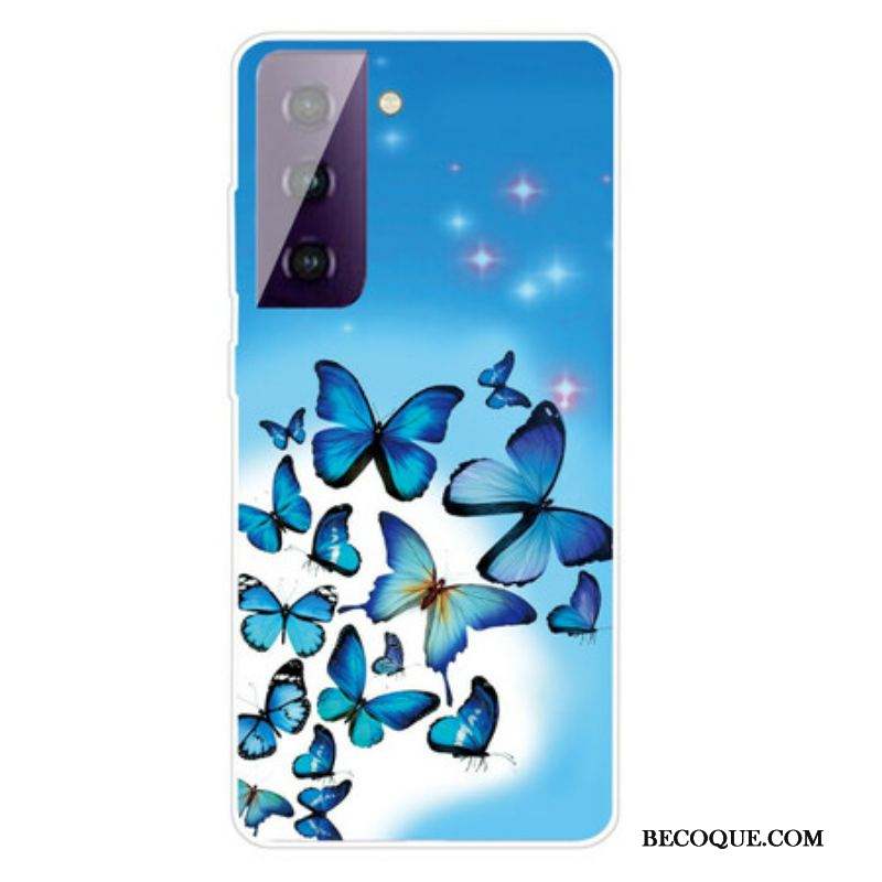 Coque Samsung Galaxy S21 FE Papillons Papillons