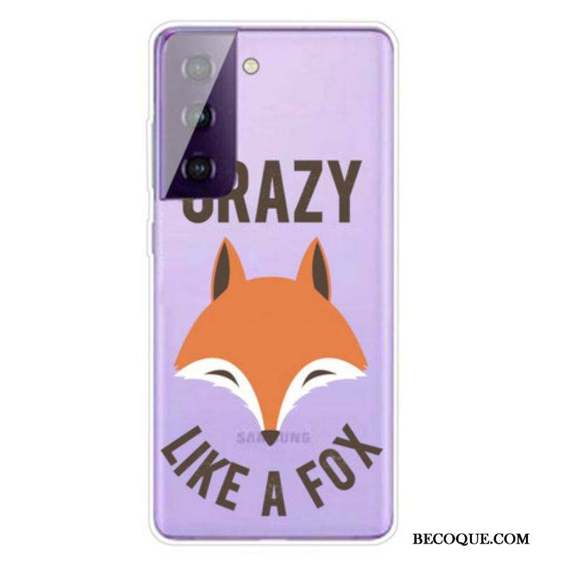 Coque Samsung Galaxy S21 FE Renard / Crazy Like a Fox