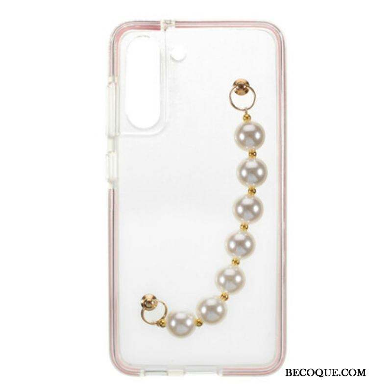 Coque Samsung Galaxy S21 FE Silicone Bracelet Perles