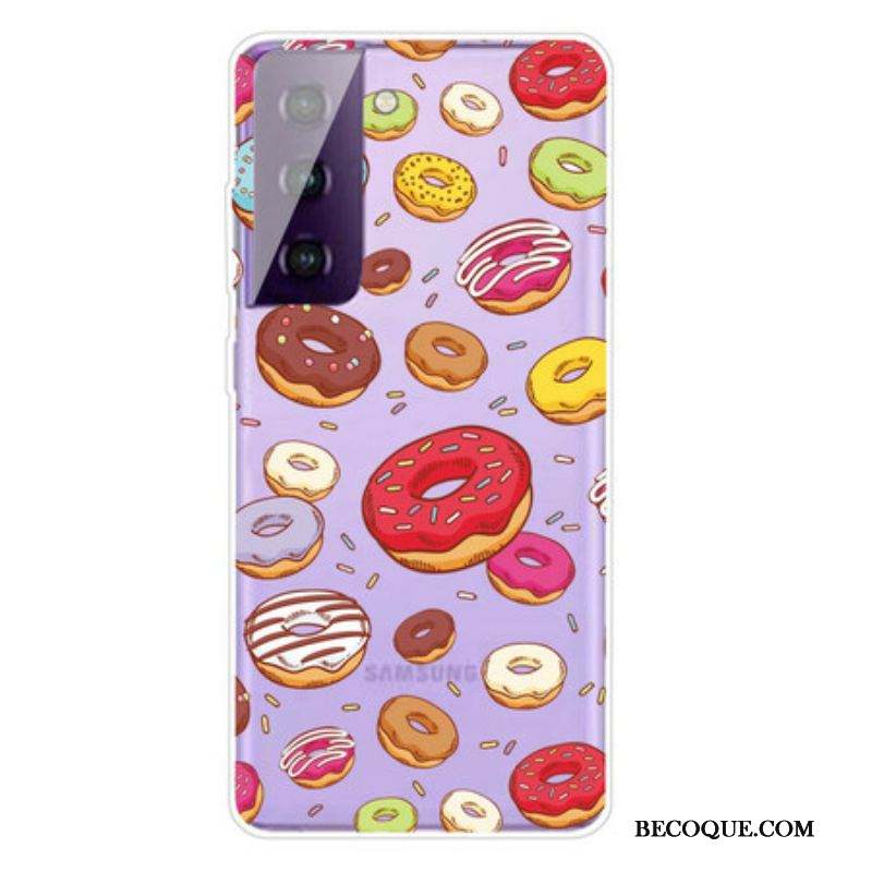 Coque Samsung Galaxy S21 Plus 5G love Donuts