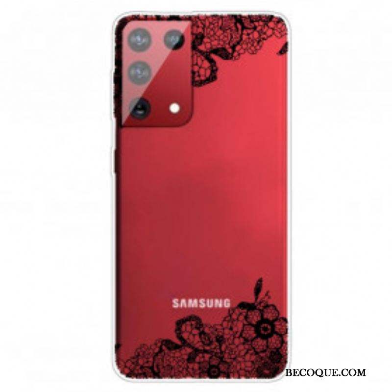 Coque Samsung Galaxy S21 Ultra 5G Dentelle Fine