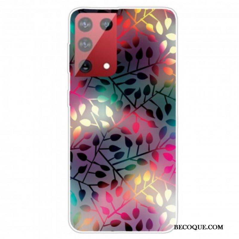 Coque Samsung Galaxy S21 Ultra 5G Feuilles