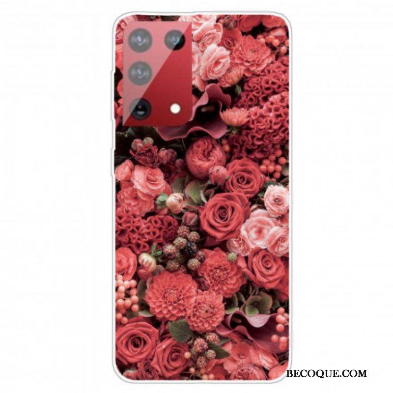 Coque Samsung Galaxy S21 Ultra 5G Fleurs Intenses