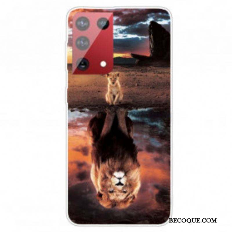 Coque Samsung Galaxy S21 Ultra 5G Rêve de Lionceau