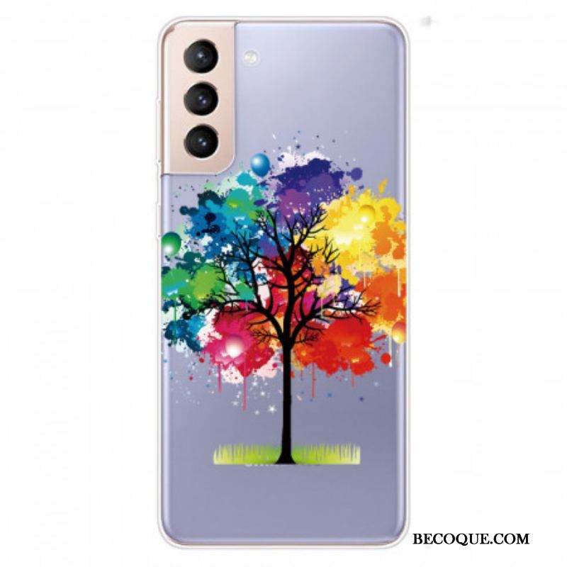 Coque Samsung Galaxy S22 5G Arbre Aquarelle