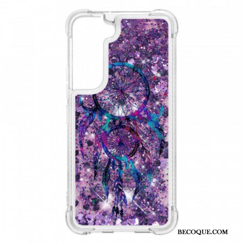 Coque Samsung Galaxy S22 5G Attrape Rêves Paillettes