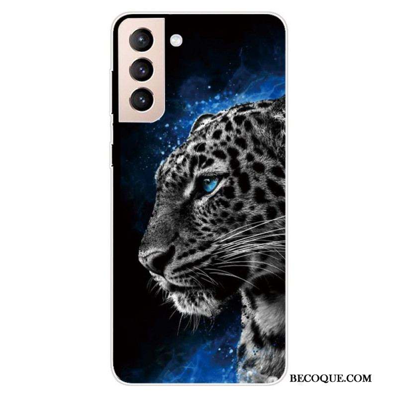 Coque Samsung Galaxy S22 5G Face de Tigre