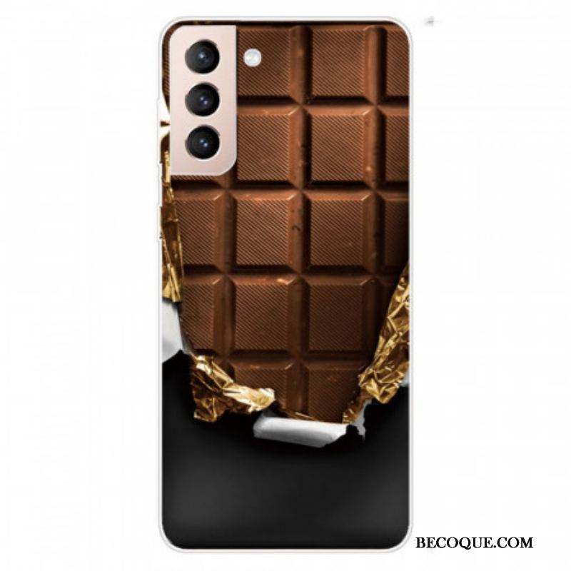 Coque Samsung Galaxy S22 5G Flexible Chocolat