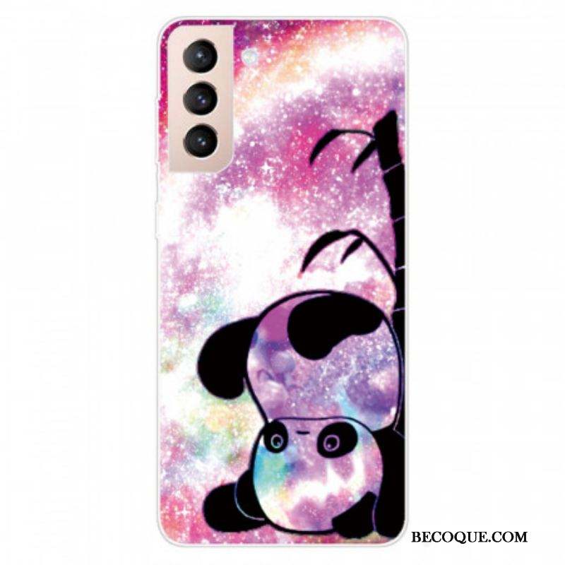 Coque Samsung Galaxy S22 5G Panda et Bambou