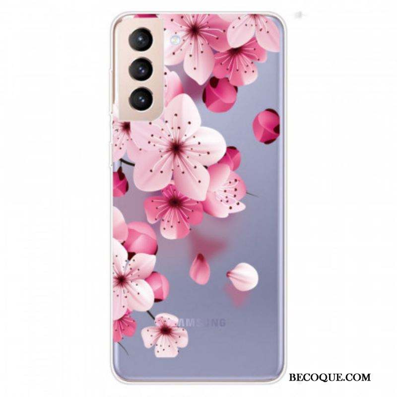 Coque Samsung Galaxy S22 5G Petites Fleurs Roses