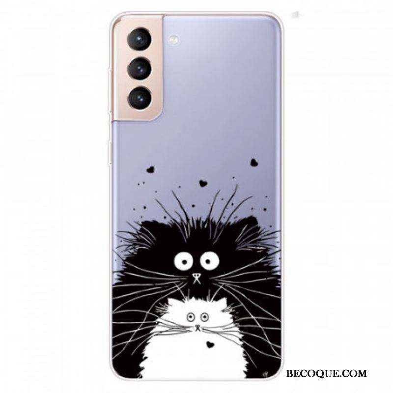 Coque Samsung Galaxy S22 5G Regarde les Chats