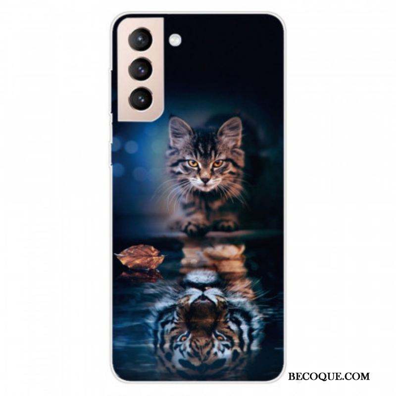 Coque Samsung Galaxy S22 5G Réflexion Chat