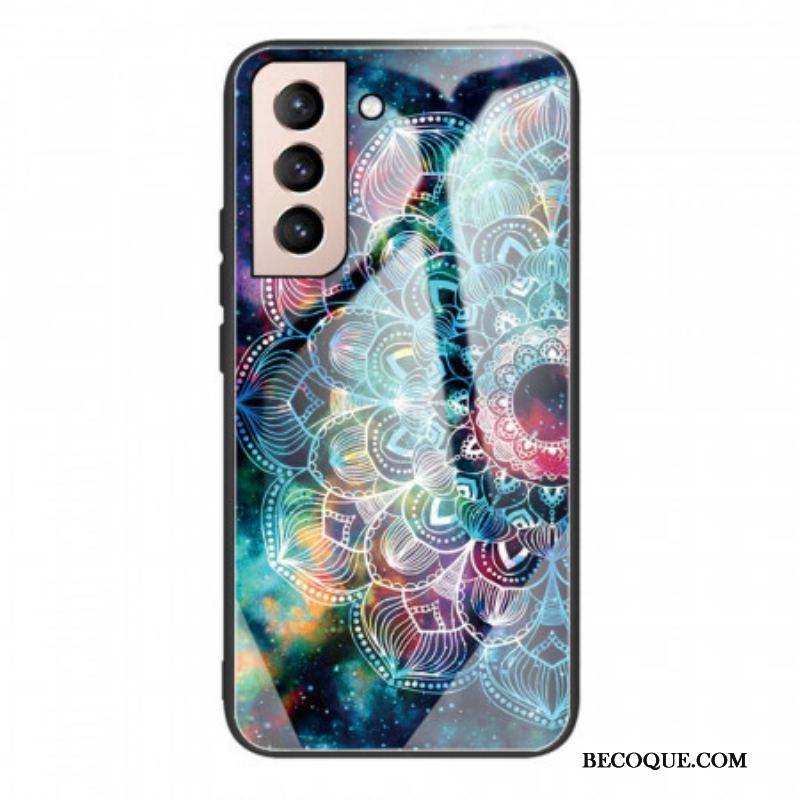 Coque Samsung Galaxy S22 5G Verre Trempé Mandala