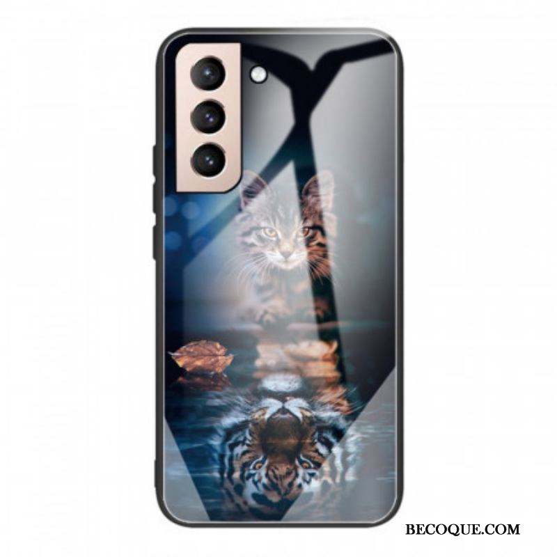 Coque Samsung Galaxy S22 5G Verre Trempé Mon Tigre