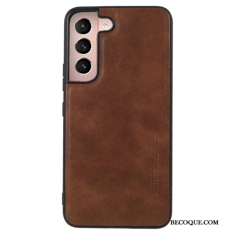 Coque Samsung Galaxy S22 5G X- Level Effet Cuir Vintage