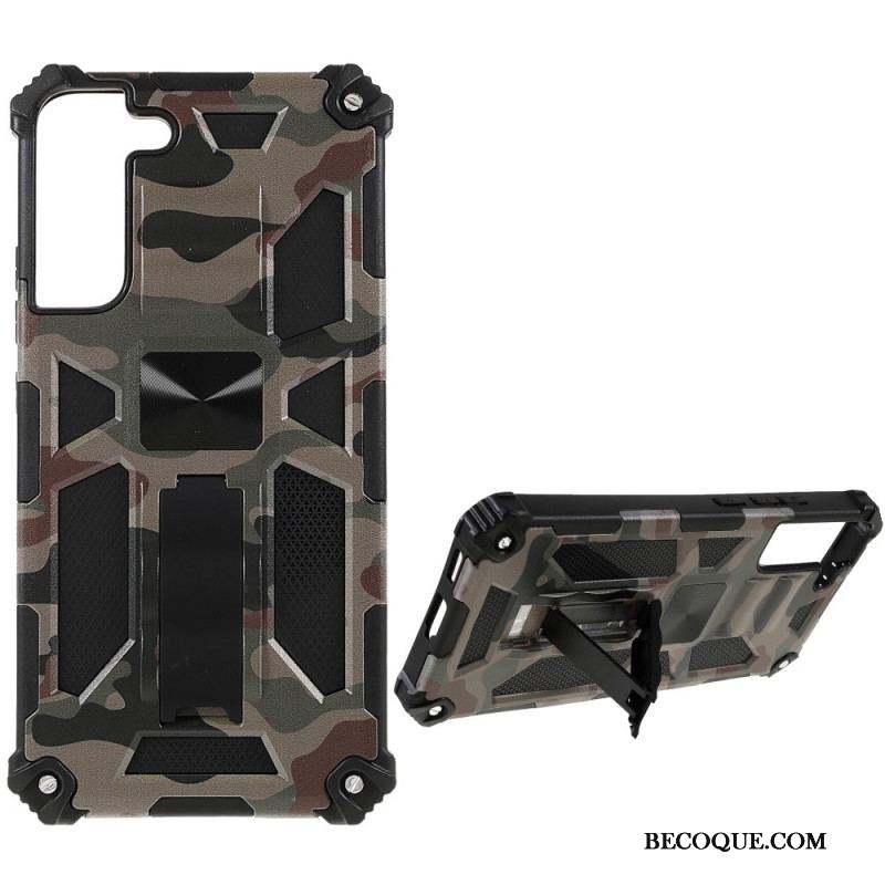 Coque Samsung Galaxy S22 Plus 5G Camouflage Support Amovible