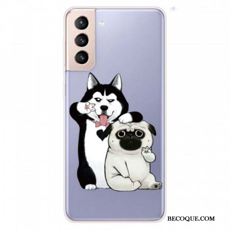 Coque Samsung Galaxy S22 Plus 5G Drôles de Chiens