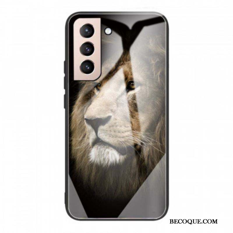 Coque Samsung Galaxy S22 Plus 5G Verre Trempé Tête de Lion