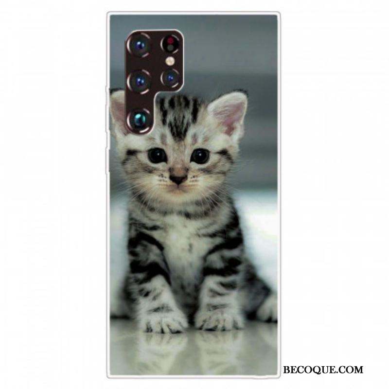 Coque Samsung Galaxy S22 Ultra 5G Chaton Chaton