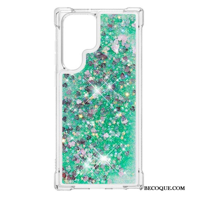 Coque Samsung Galaxy S22 Ultra 5G Désires Paillettes