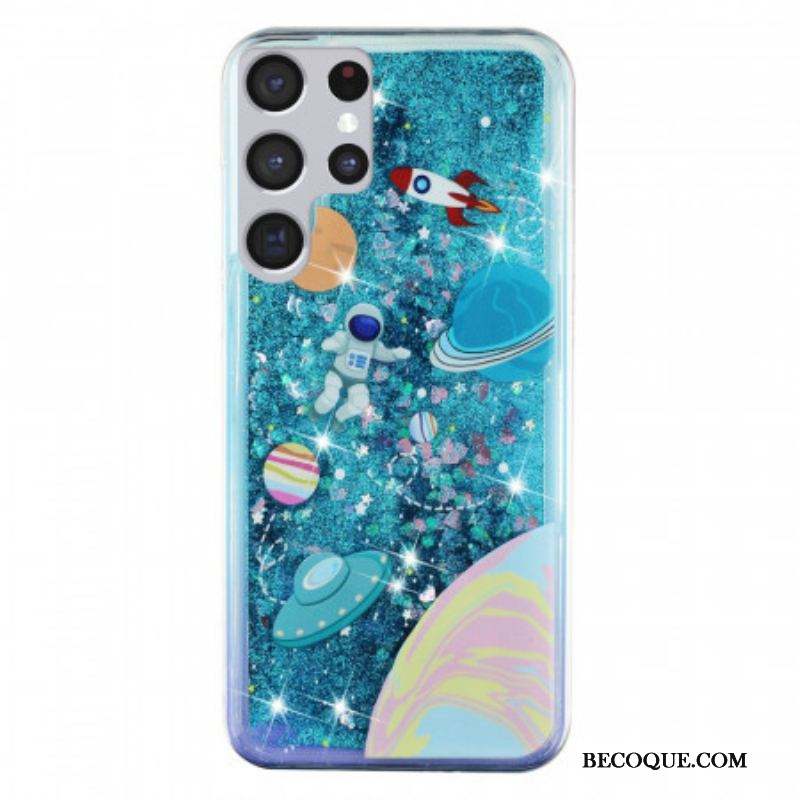 Coque Samsung Galaxy S22 Ultra 5G Espace Paillettes