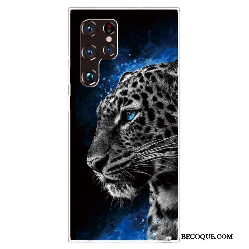 Coque Samsung Galaxy S22 Ultra 5G Face de Tigre