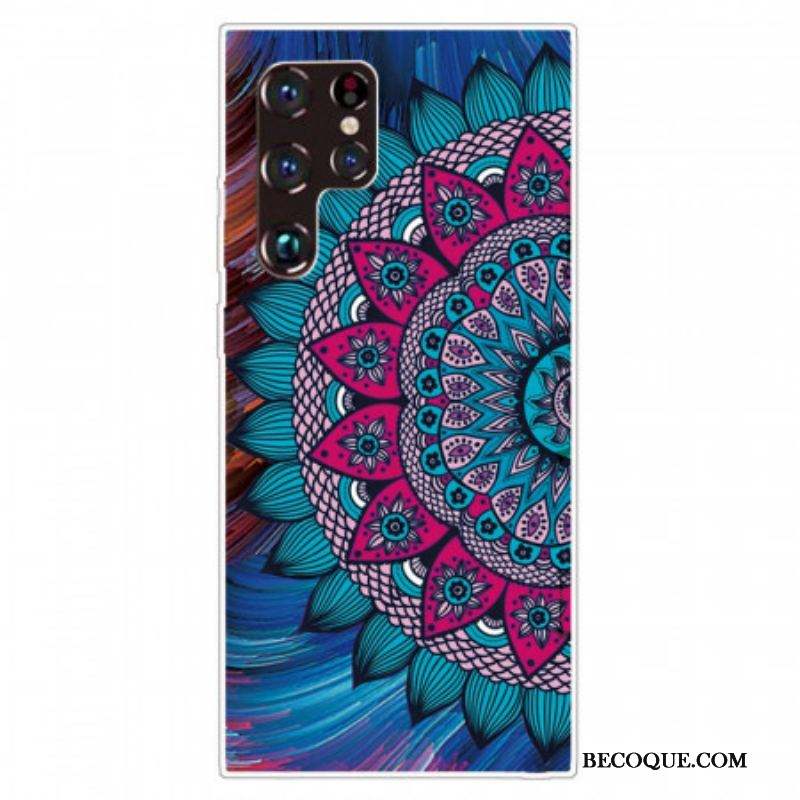 Coque Samsung Galaxy S22 Ultra 5G Mandala Coloré