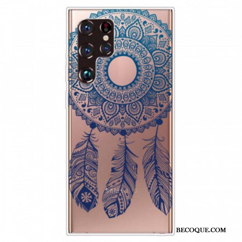 Coque Samsung Galaxy S22 Ultra 5G Mandala Floral Unique