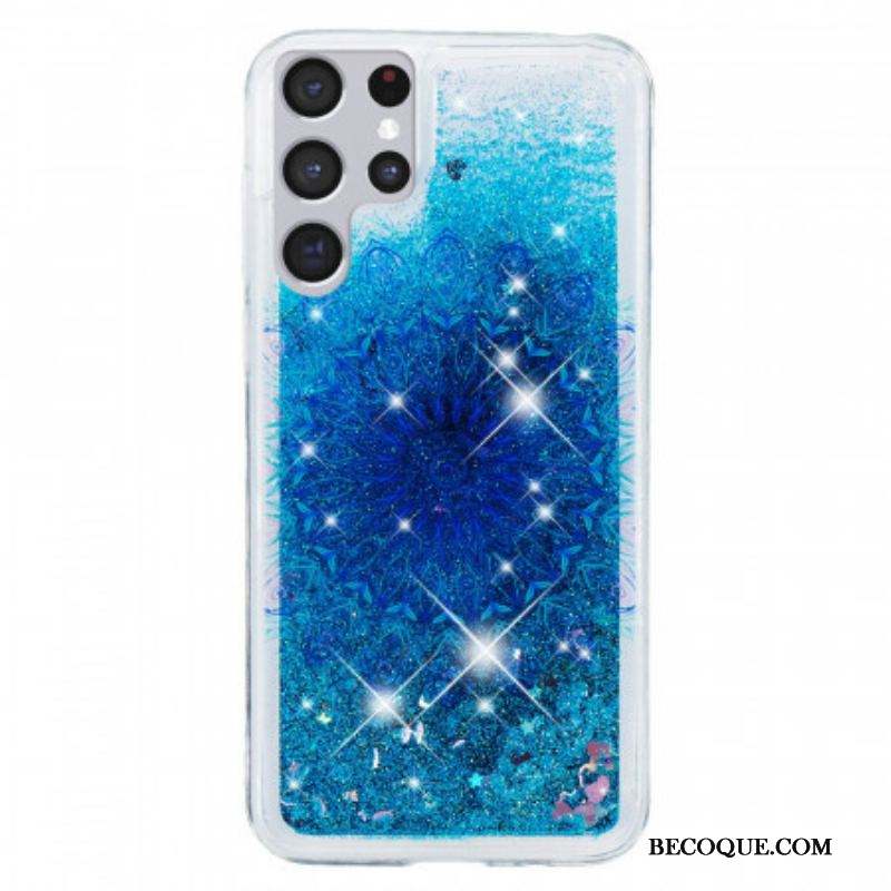 Coque Samsung Galaxy S22 Ultra 5G Mandala Paillettes