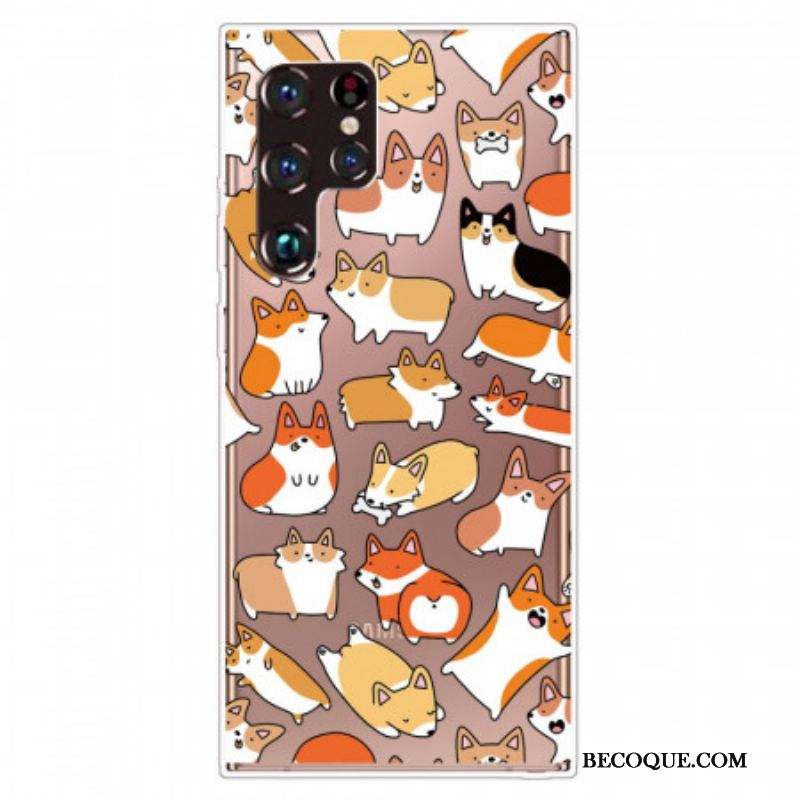 Coque Samsung Galaxy S22 Ultra 5G Multiples Chiens