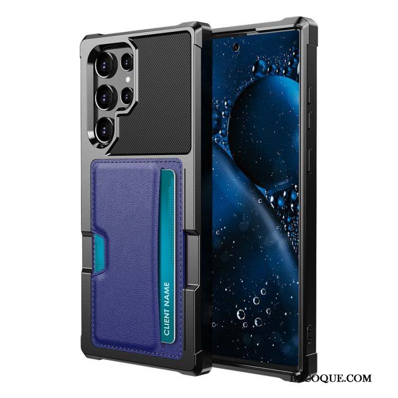 Coque Samsung Galaxy S22 Ultra 5G Porte-Carte Conception Support