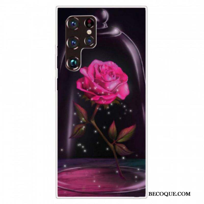 Coque Samsung Galaxy S22 Ultra 5G Rose Magique