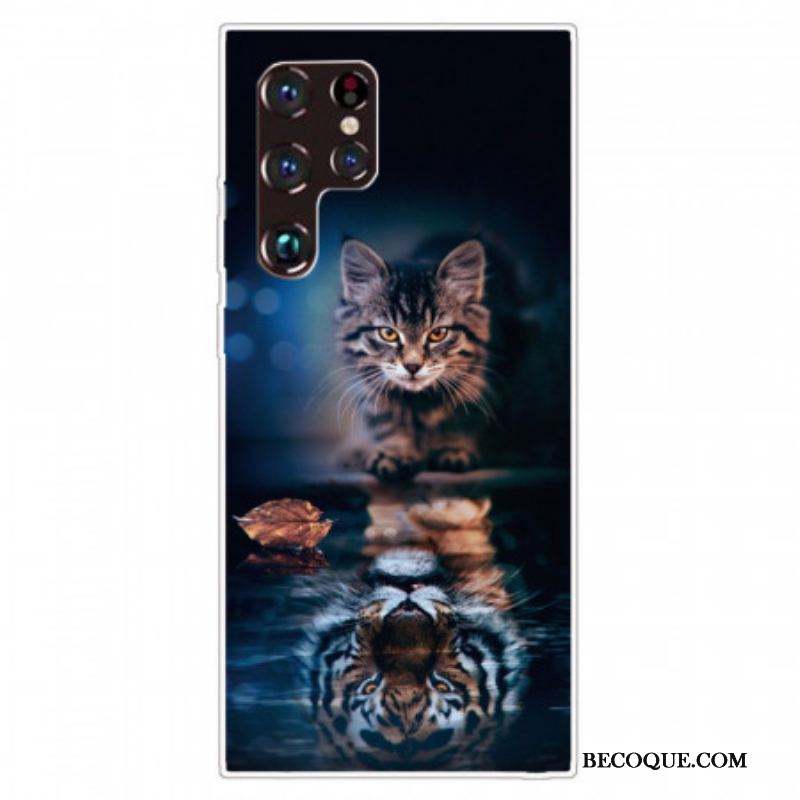 Coque Samsung Galaxy S22 Ultra 5G Réflexion Chat