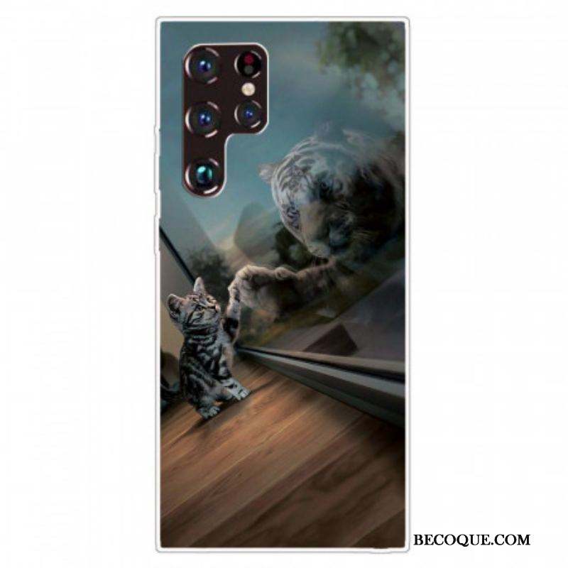 Coque Samsung Galaxy S22 Ultra 5G Rêve de Chaton