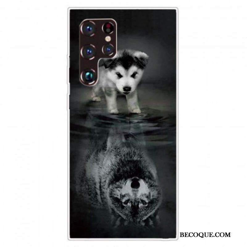 Coque Samsung Galaxy S22 Ultra 5G Rêve de Chiot