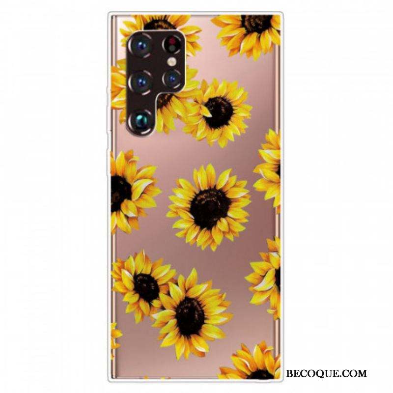 Coque Samsung Galaxy S22 Ultra 5G Tournesols