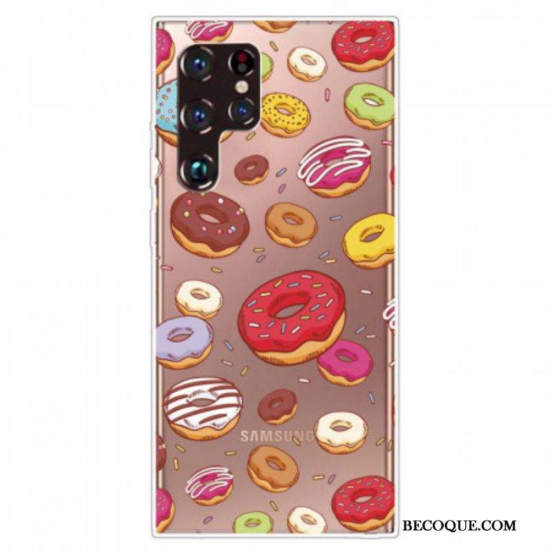 Coque Samsung Galaxy S22 Ultra 5G love Donuts