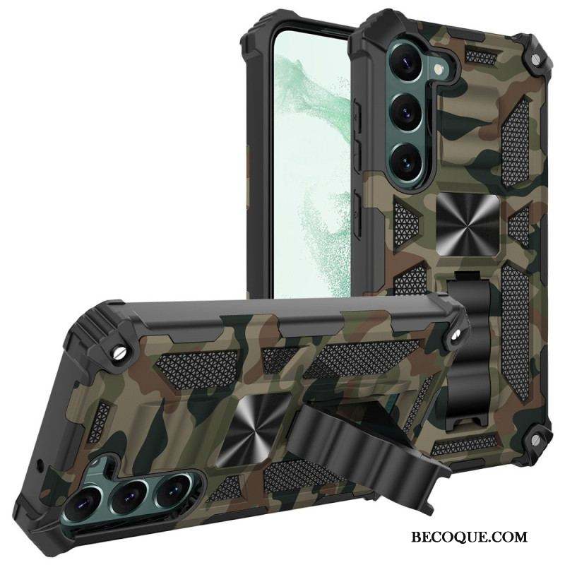 Coque Samsung Galaxy S23 5G Camouflage Support Amovible