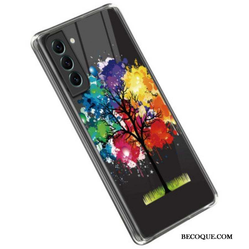 Coque Samsung Galaxy S23 5G Transparente Arbre Aquarelle