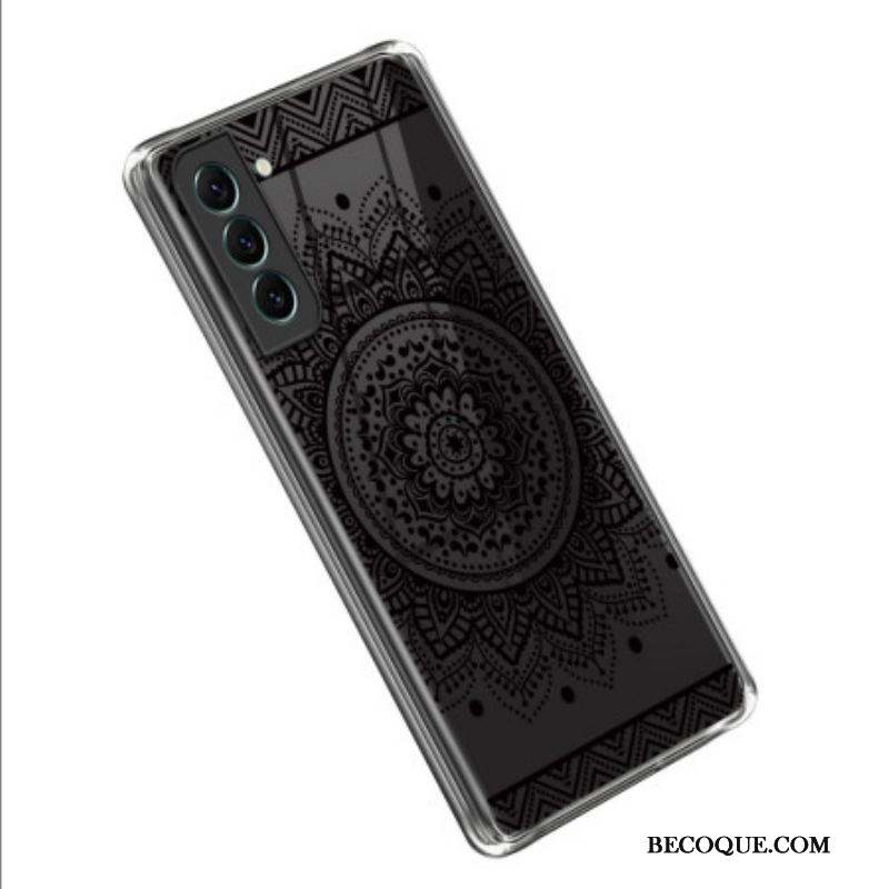 Coque Samsung Galaxy S23 5G Transparente Mandala Noir