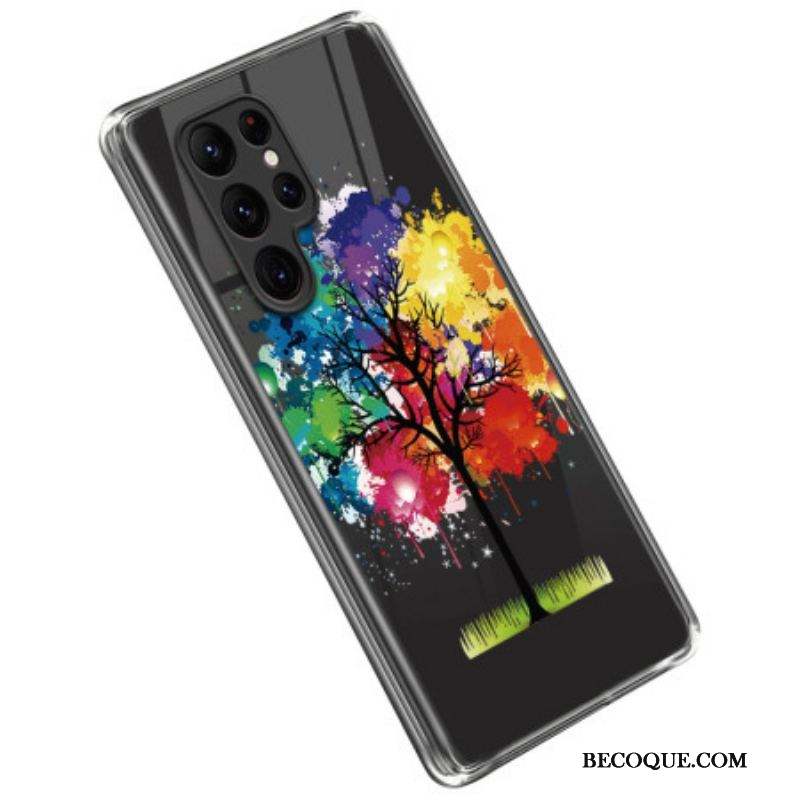 Coque Samsung Galaxy S23 Ultra 5G Arbre Aquarelle