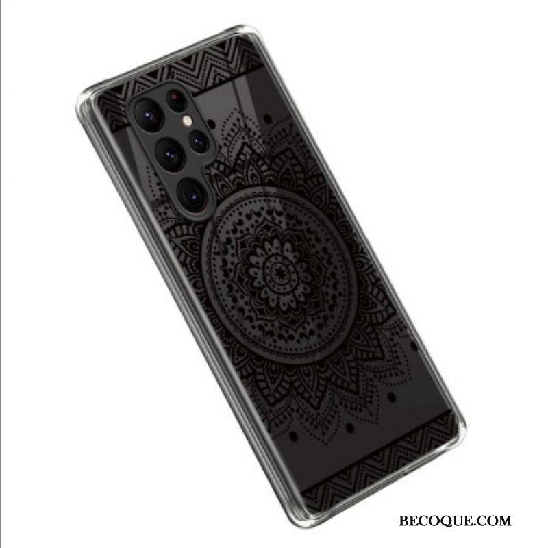 Coque Samsung Galaxy S23 Ultra 5G Mandala Noir