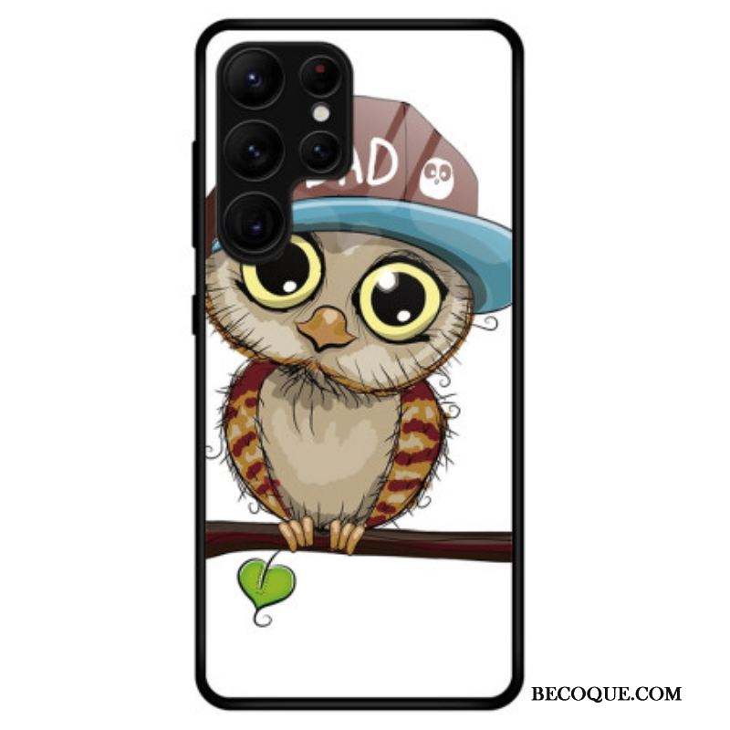 Coque Samsung Galaxy S23 Ultra 5G Verre Trempé Bad Hibou