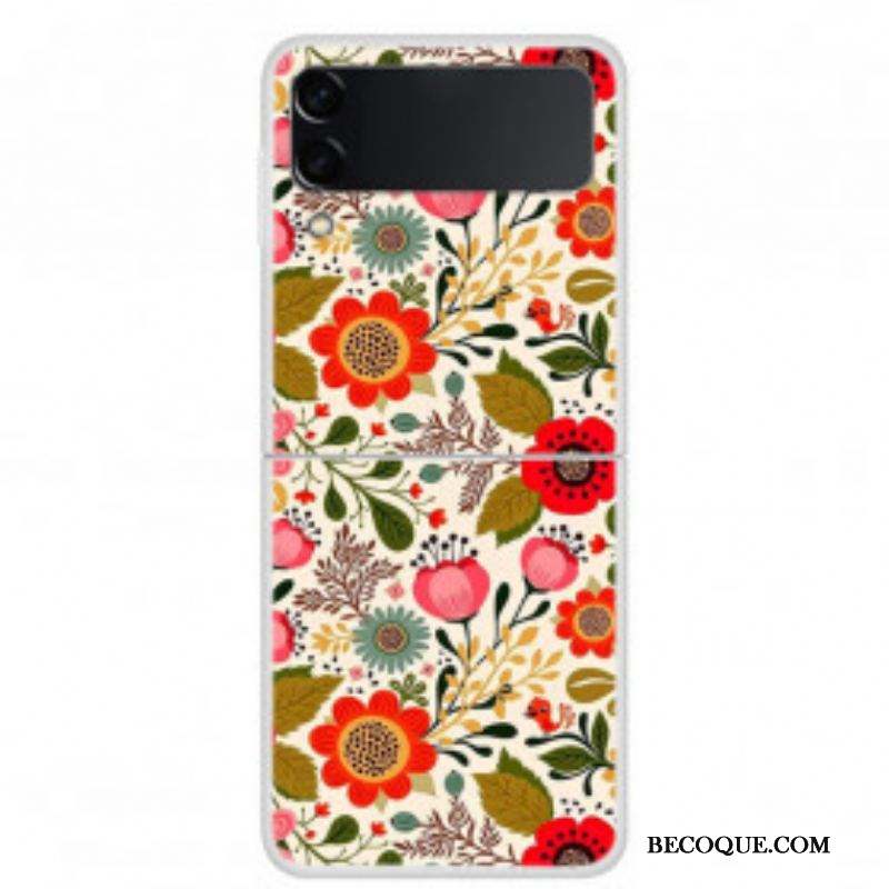 Coque Samsung Galaxy Z Flip 3 5G Fleurettes