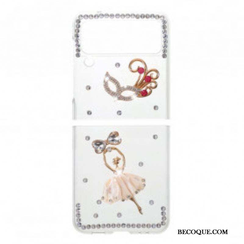 Coque Samsung Galaxy Z Flip 3 5G Pierres Précieuses Danseuse