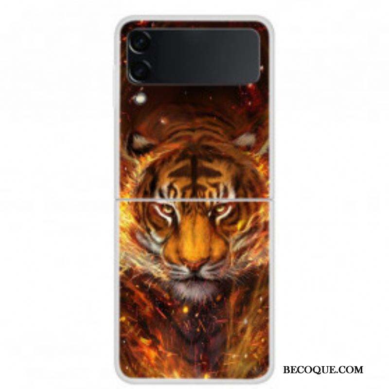 Coque Samsung Galaxy Z Flip 3 5G Tigre de Feu