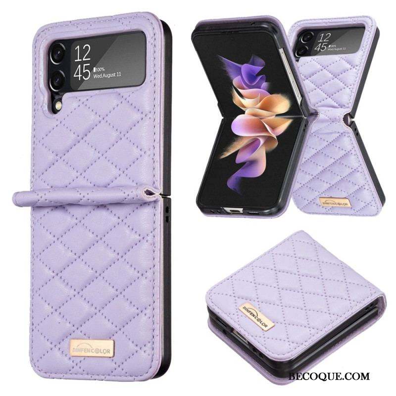 Coque Samsung Galaxy Z Flip 4 Matelassée Binfen Color