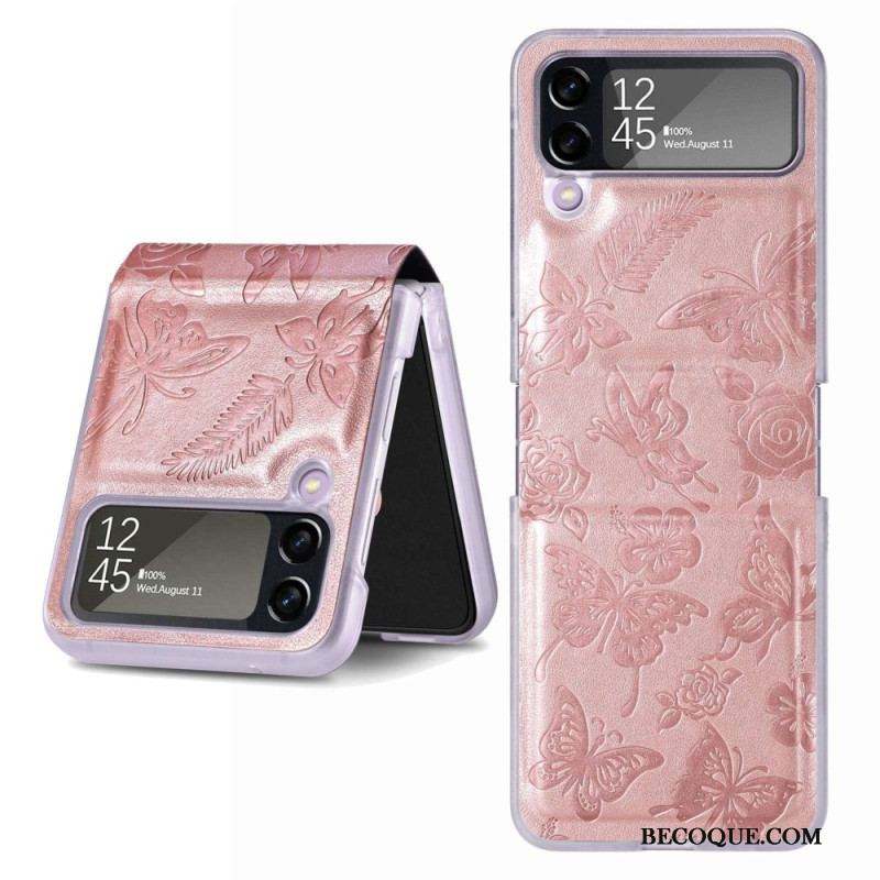 Coque Samsung Galaxy Z Flip 4 Papillon la Nuit