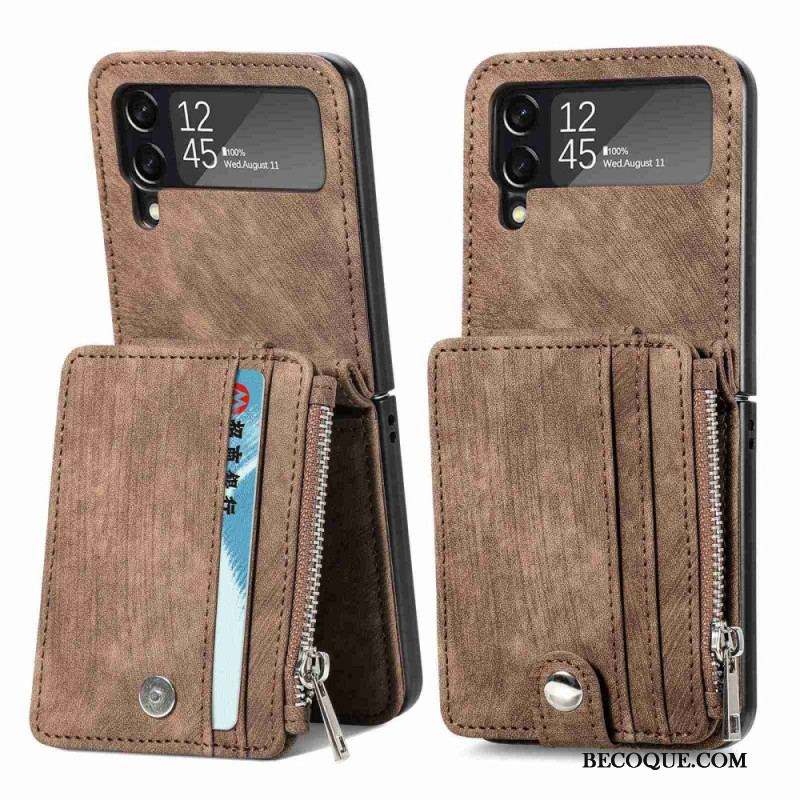 Coque Samsung Galaxy Z Flip 4 Porte-cartes / Porte-monnaie