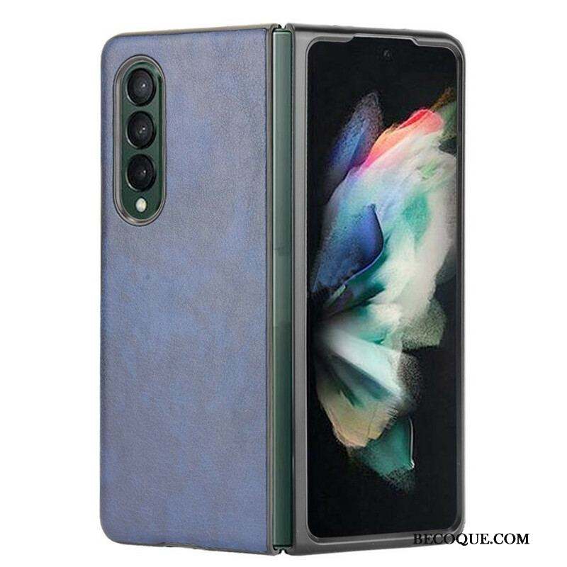 Coque Samsung Galaxy Z Fold 3 5G Effet Cuir Litchi